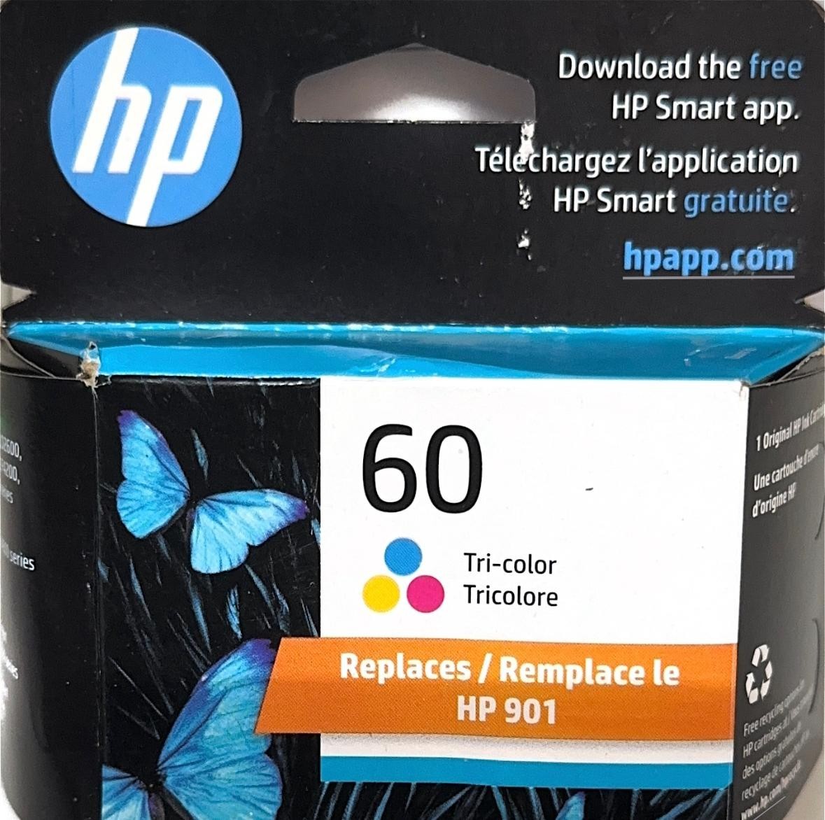 HP 60 Single Ink Cartridge – Tri-color EXP:2024
