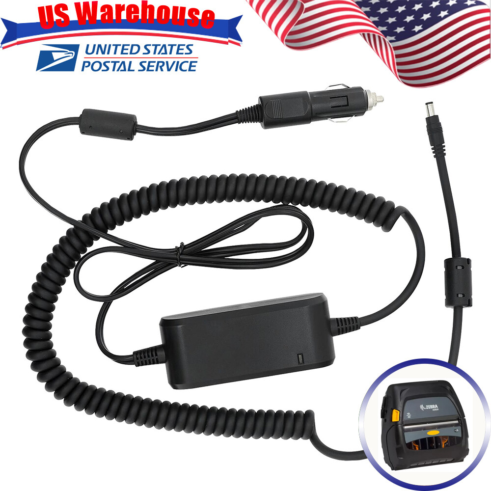 for Zebra ZQ500 ZQ510 ZQ511 ZQ521 ZQ520 Printer DC Vehicle Adapter Car Charger