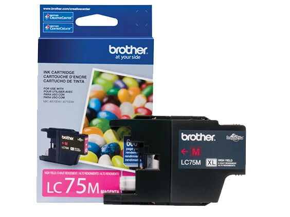 New Genuine Brother LC75 Magenta Super High Yield Ink Cartridge
