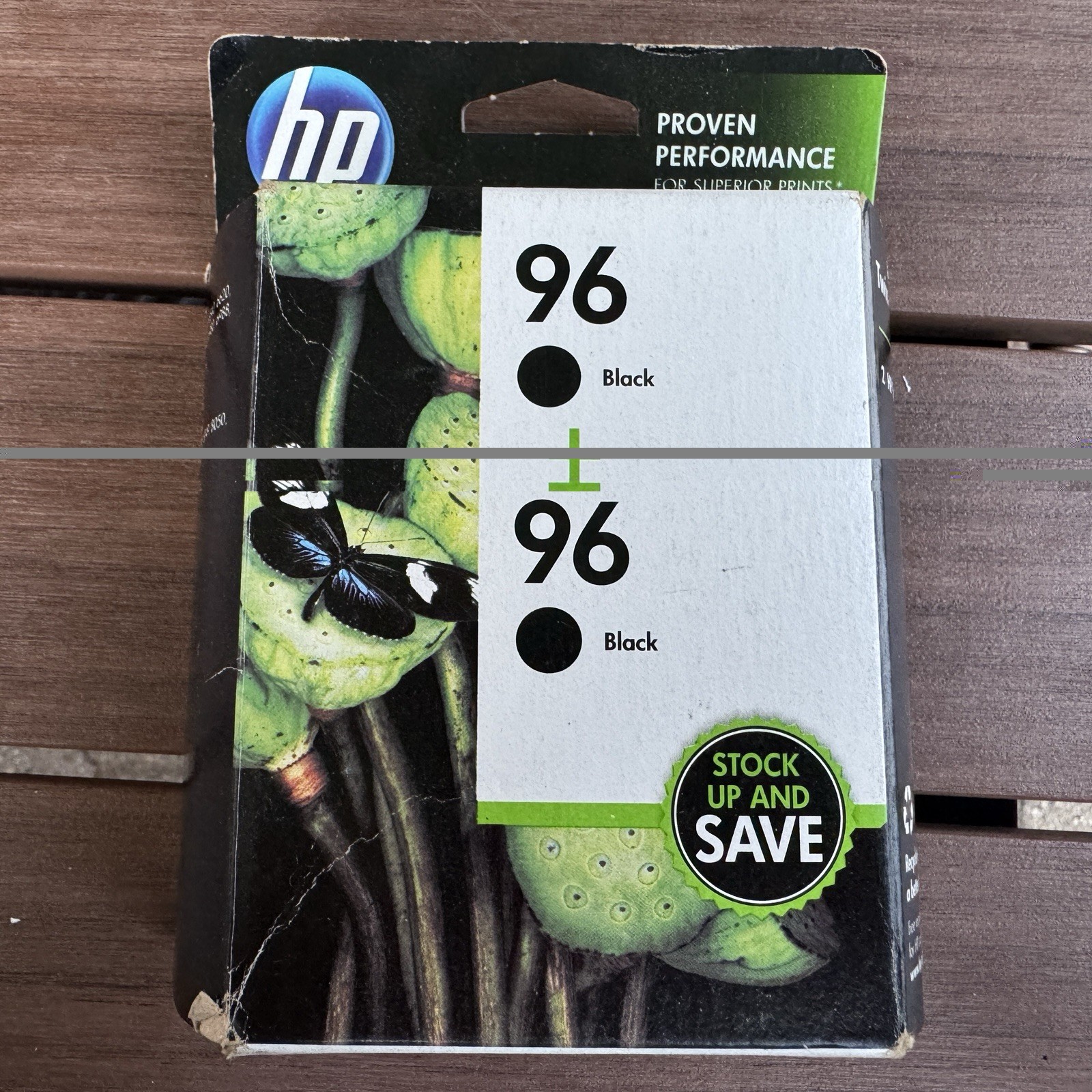 Genuine HP 96 Black Twin-Pack Ink Cartridges Sealed Expired 05/2017