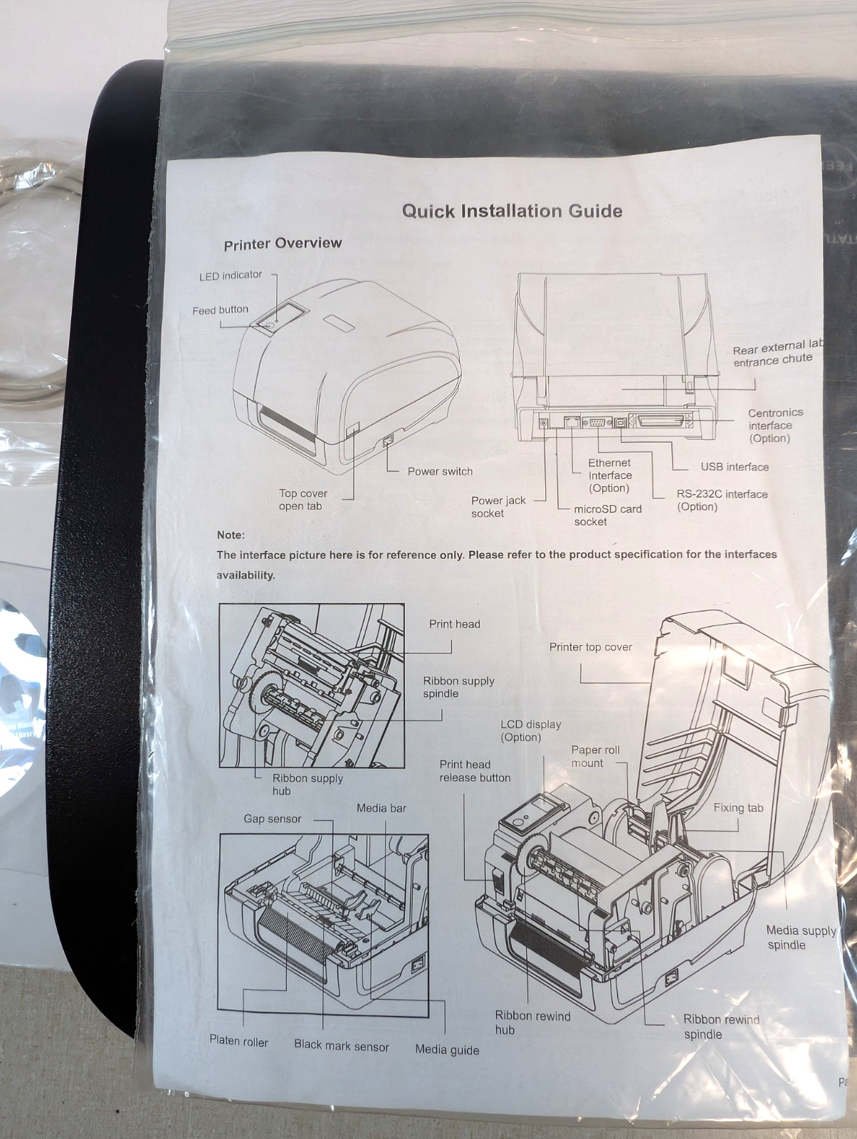 TSC TA210 Barcode Printer , Sign Maker . complete