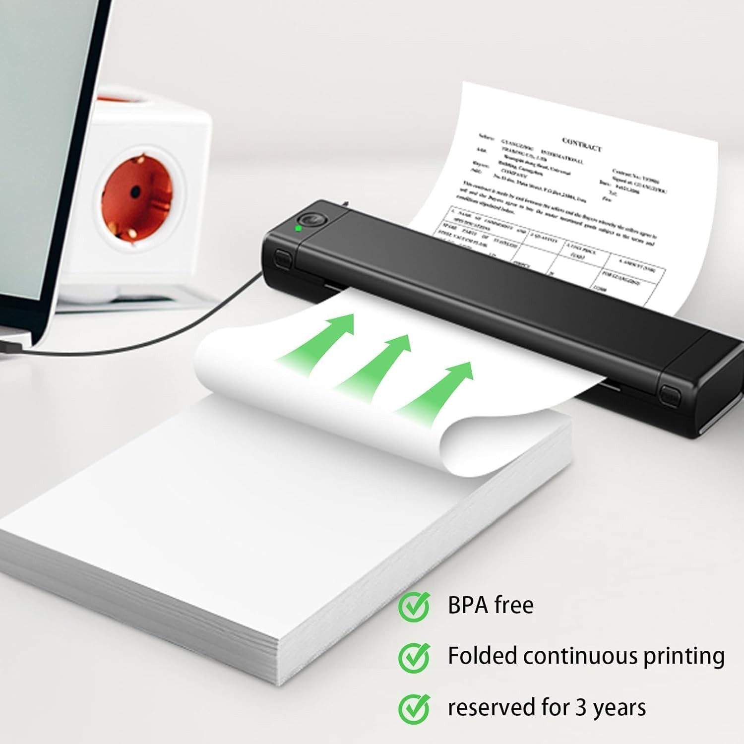 100-1000 Sheets Thermal Printer Paper 8.5″x11″ A4 US Letter Size for M08F M832