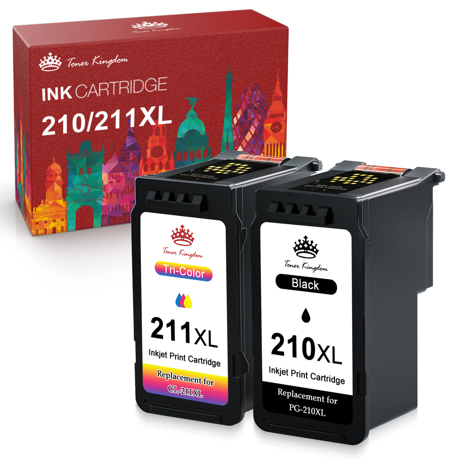 PG-210XL CL-211XL Ink Cartridge compatible with Canon PIXMA MP280 480 490 495