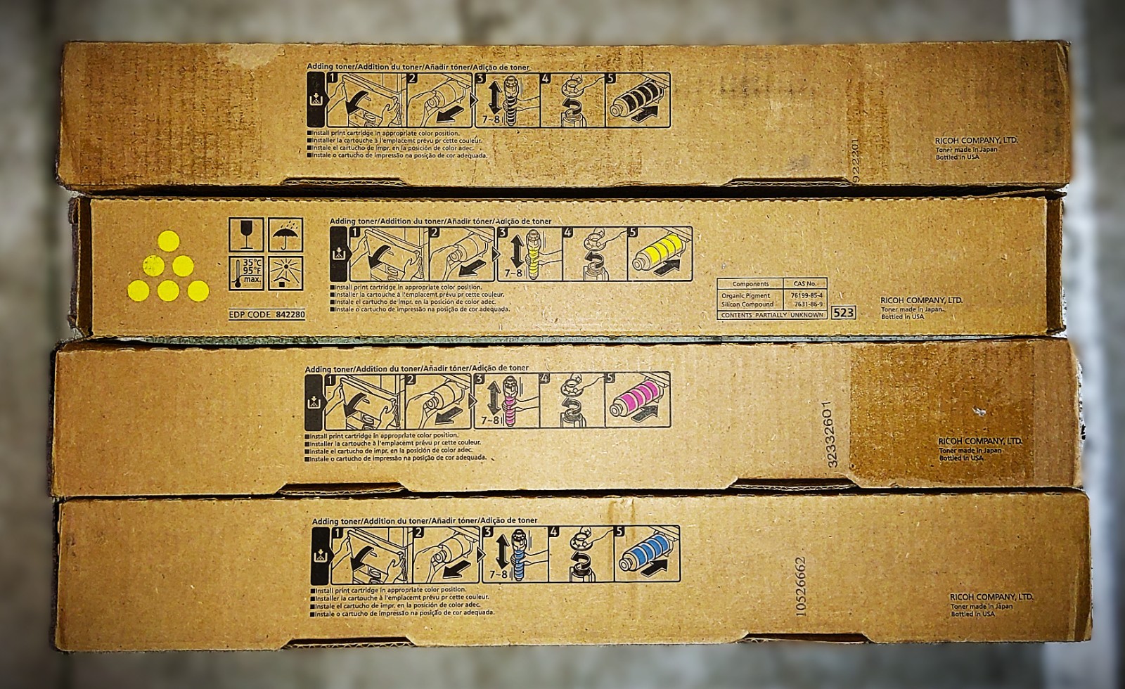 Genuine Set of 4 Ricoh IM C6000 84227/80/81/82 CMYK Toner Cartridges