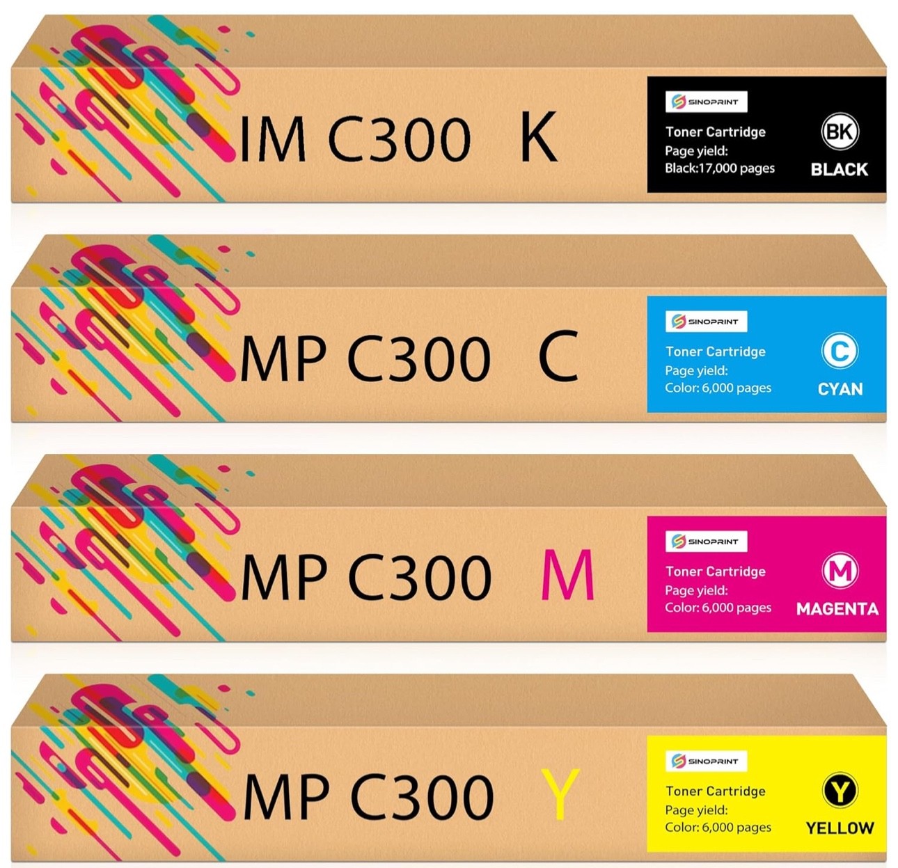 IM C300 C400 Toner Cartridge Replacement for IM C300 C400 842378 842379 842380 8
