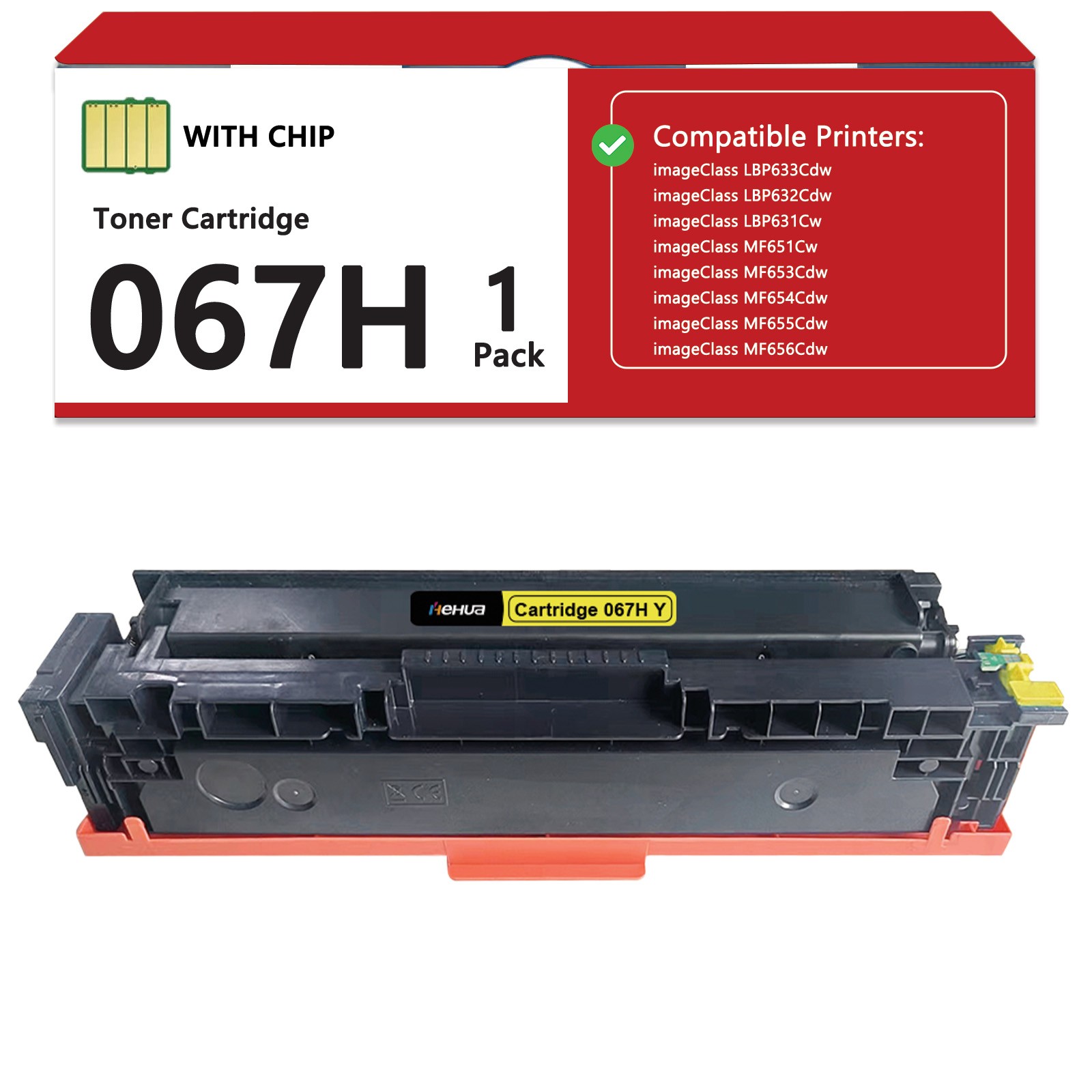 067H Toner Cartridge Replacement for Canon 67H MF654Cdw MF655Cdw With Chip LOT