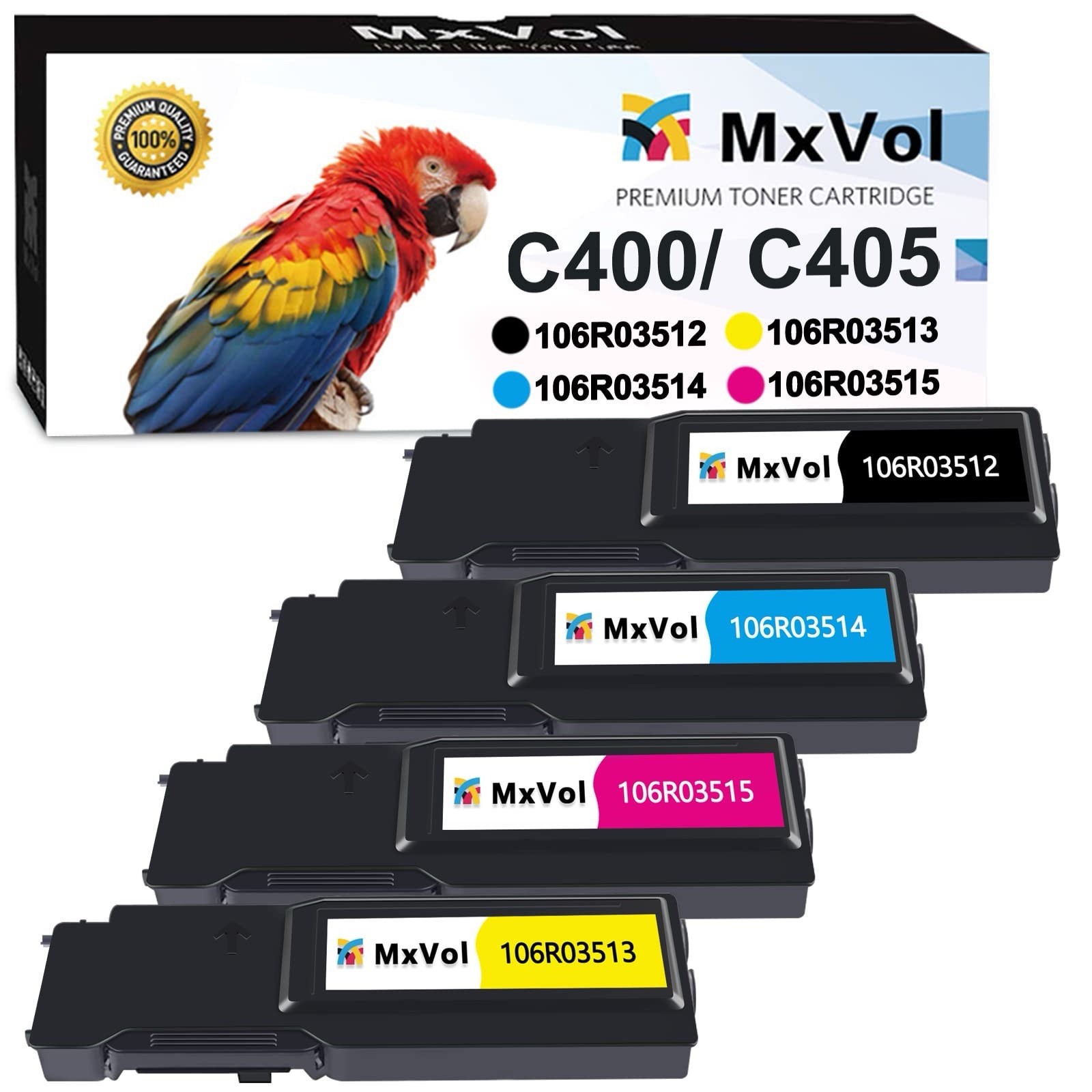 VersaLink C400 C405 Toner Cartridge High-Yield 4-Pack 106R03512 106R03514 106…