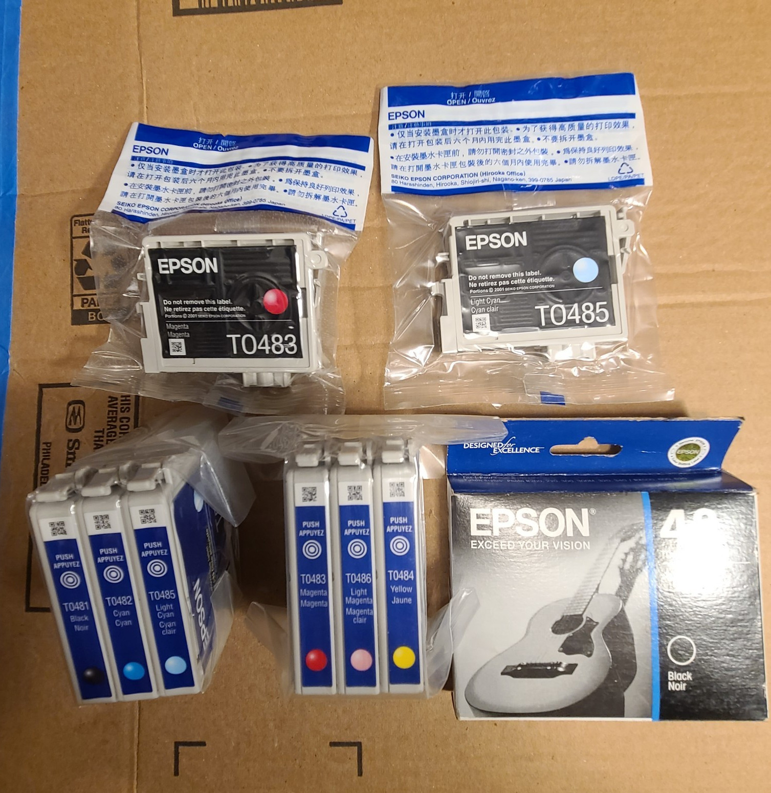Epson Sealed OEM Ink for R320 Color Printer