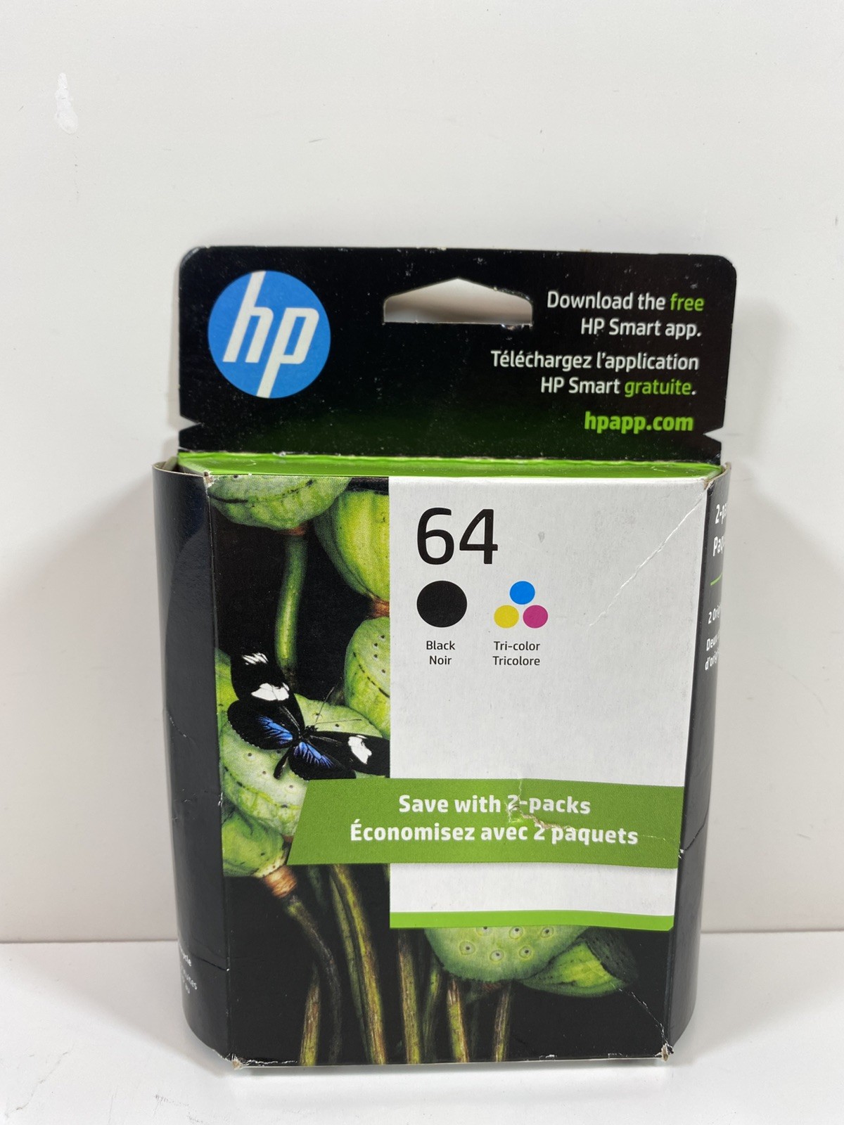 Genuine Brand New HP 64 Black & Tri Color Ink Cartridge 2 Pack EXP FEB 2026