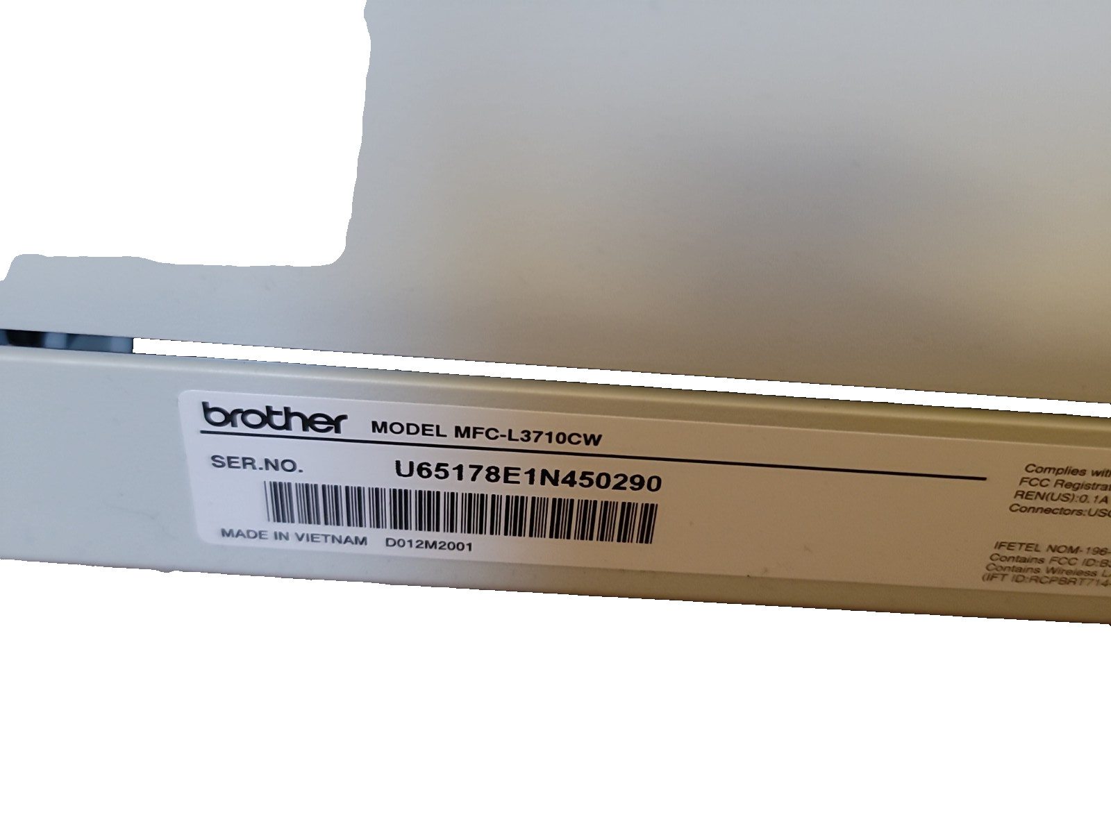 Brother MFC-L3710CW Compact Digital Color All-in-One Printer And Scanner.