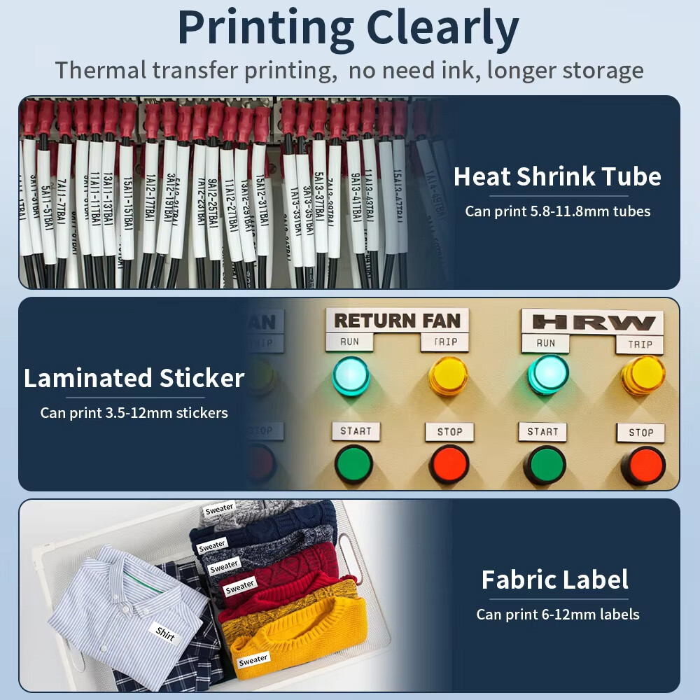 Industrial Heat Shrink Labeler Machine, E1000 Handheld Electric Labelmaker