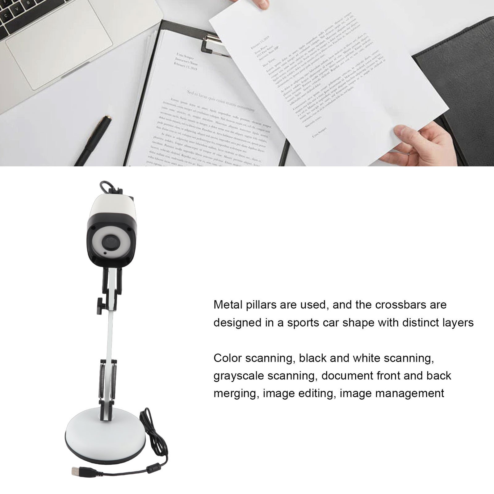 Portable USB Document Camera Scanner – HD OCR For Classrooms