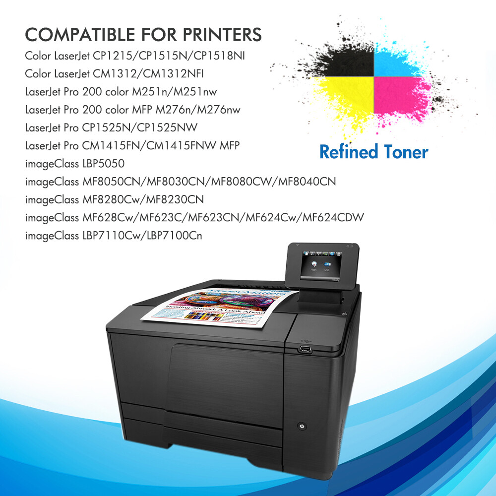 4Pack CRG131 H For Canon 131 Toner ImageCLASS MF8280Cw LBP7110Cw MF624Cw MF628Cw