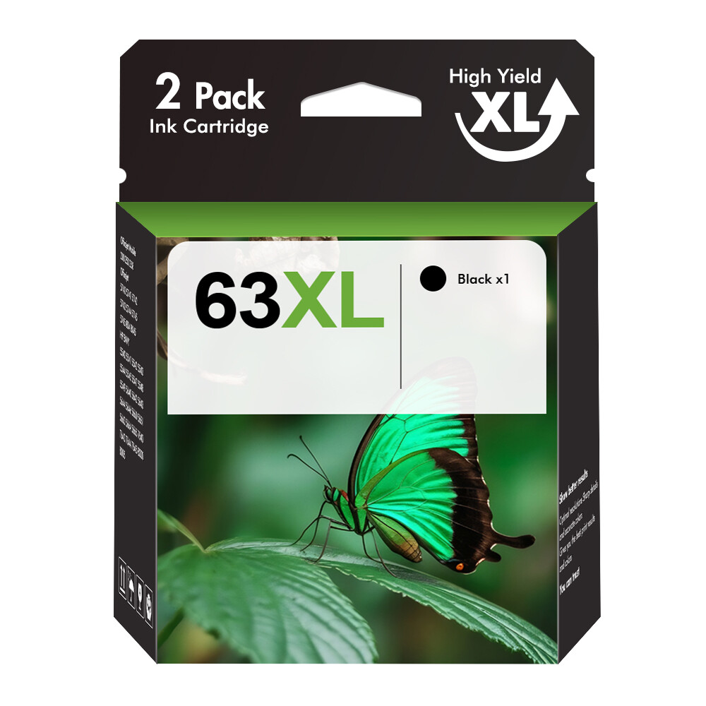 63 XL Ink Cartridges for HP Envy 4516 4520 4522 OfficeJet 3830 4650 5255 Printer