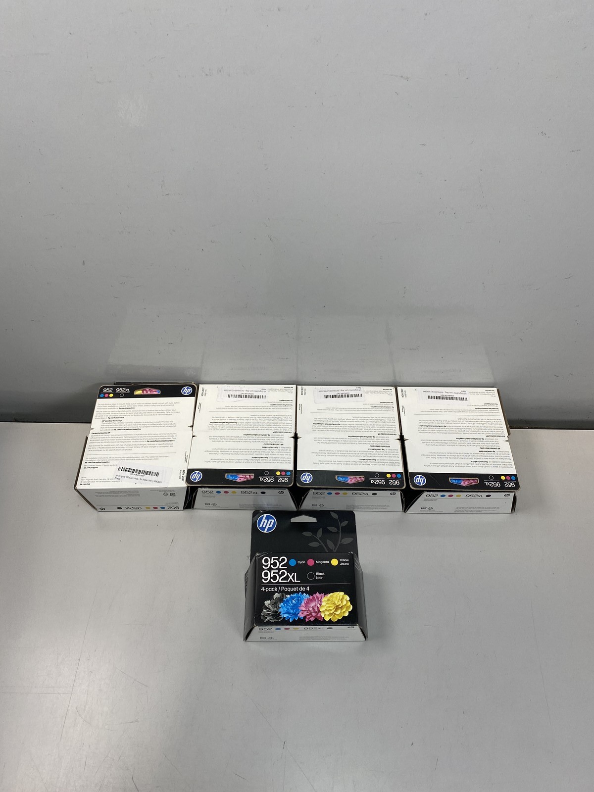 Lot of 9 HP 952XL/952 Black/TriColor Ink Cartridge Packs
