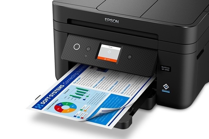 Epson WorkForce WF-2960 Wireless All-in-One Color Inkjet Printer, C11CK60201