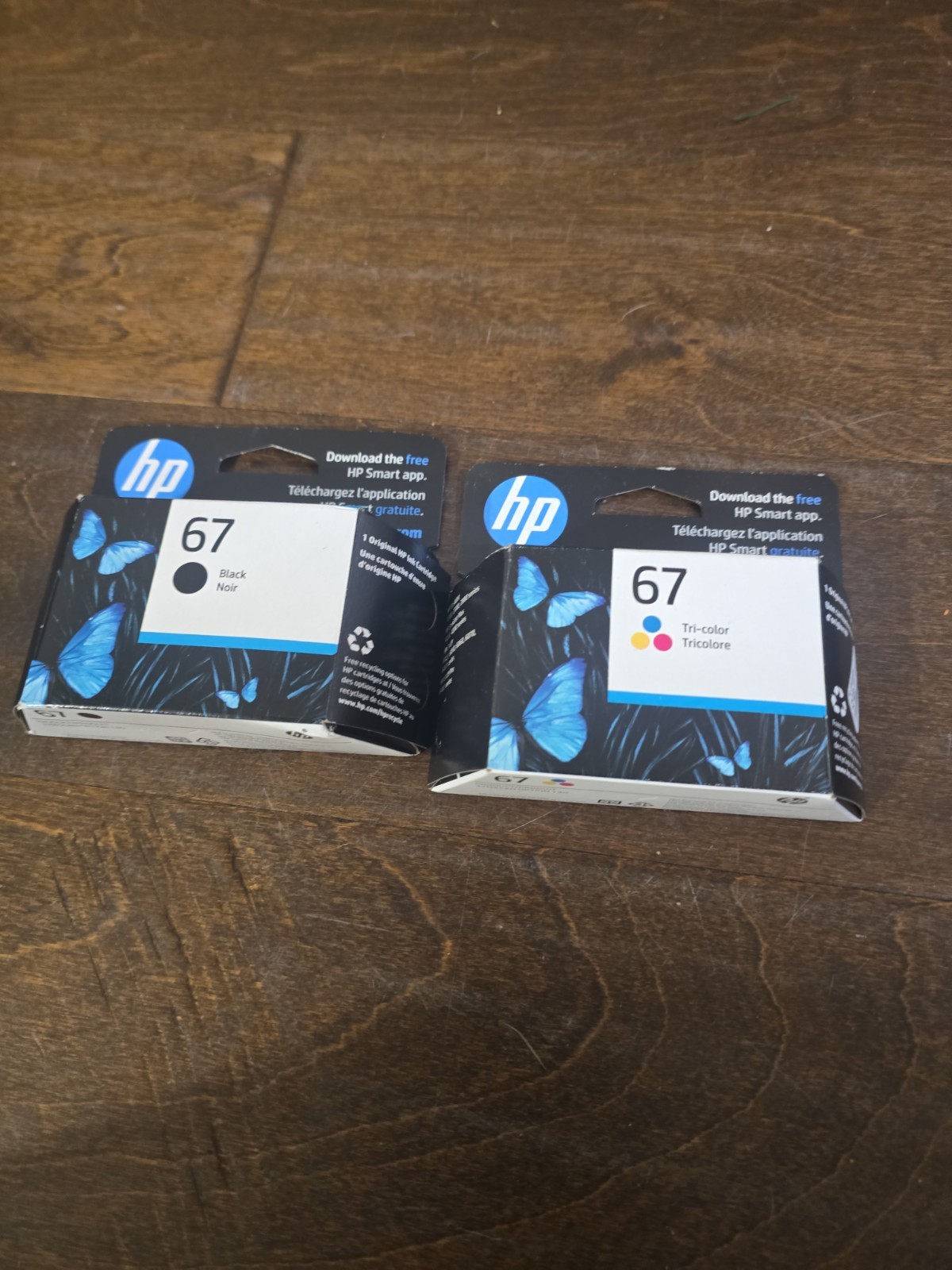 HP 67 Black & Tricolor Ink Set 3YP29AN 3YM55AN & 3YM56AN Genuine OEM 10/25