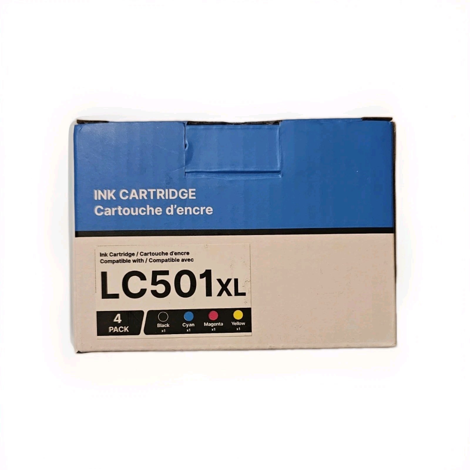 Mileko Pack Of 4 Compatible Ink Cartridges For Brother Printers LC501XL