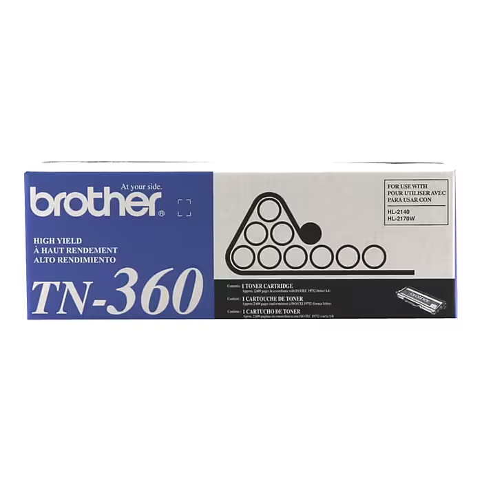 Brother Genuine High Yield Toner Cartridge, Black Toner, Page Yield Up To 2,600