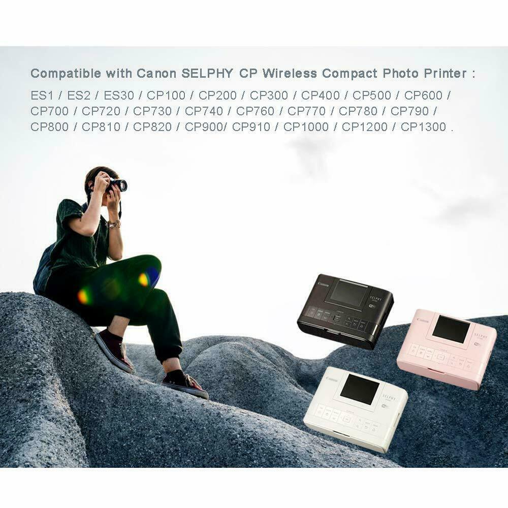 5pk fit Canon KP-108IN Compatible Color Ink Paper Set for Selphy CP1300/CP1200