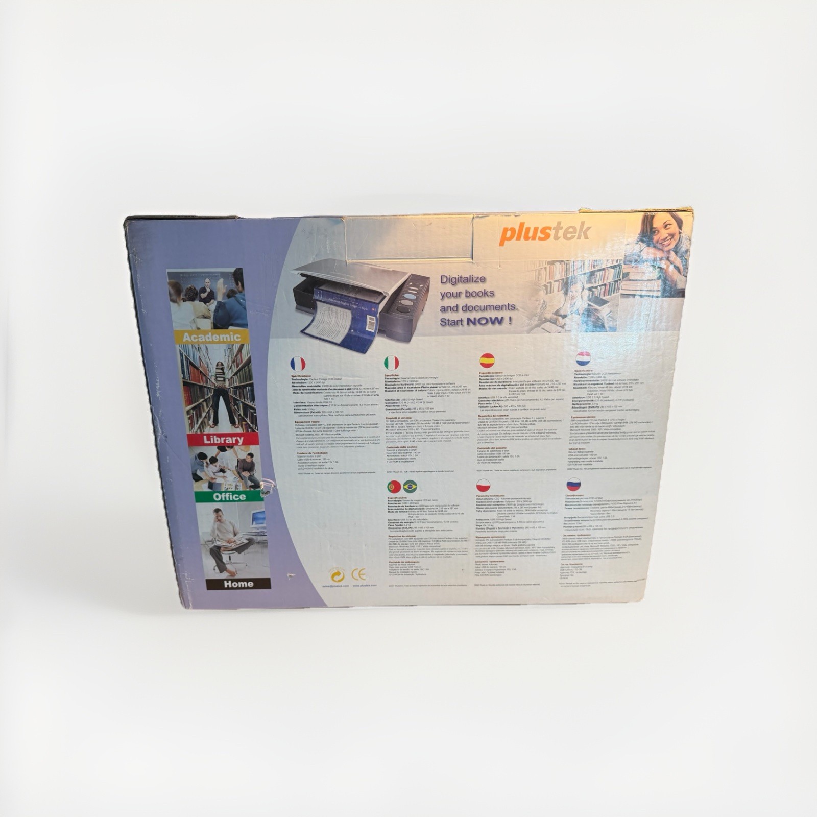 Plustek OpticBook 3600 Plus Flatbed Scanner BRAND NEW NEVER USED RARE QUALITY