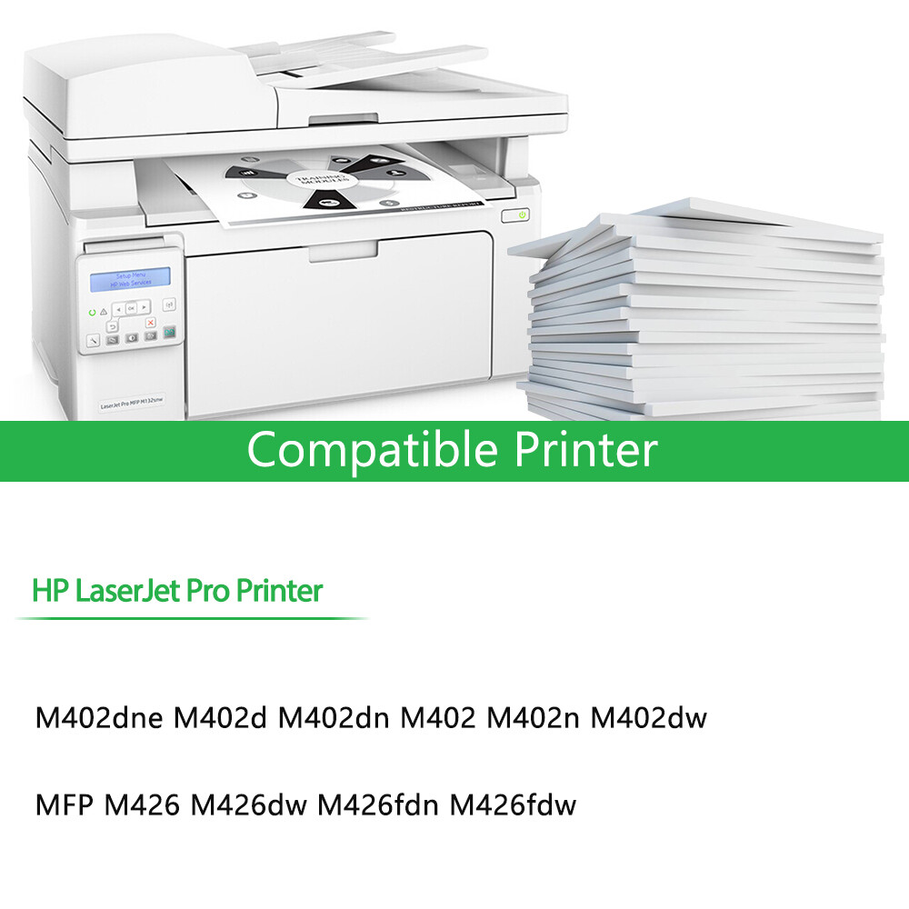 2× CF226A Ink Toner Cartridges fits HP 26A LaserJet Pro M402dn M426fdw MFP Black