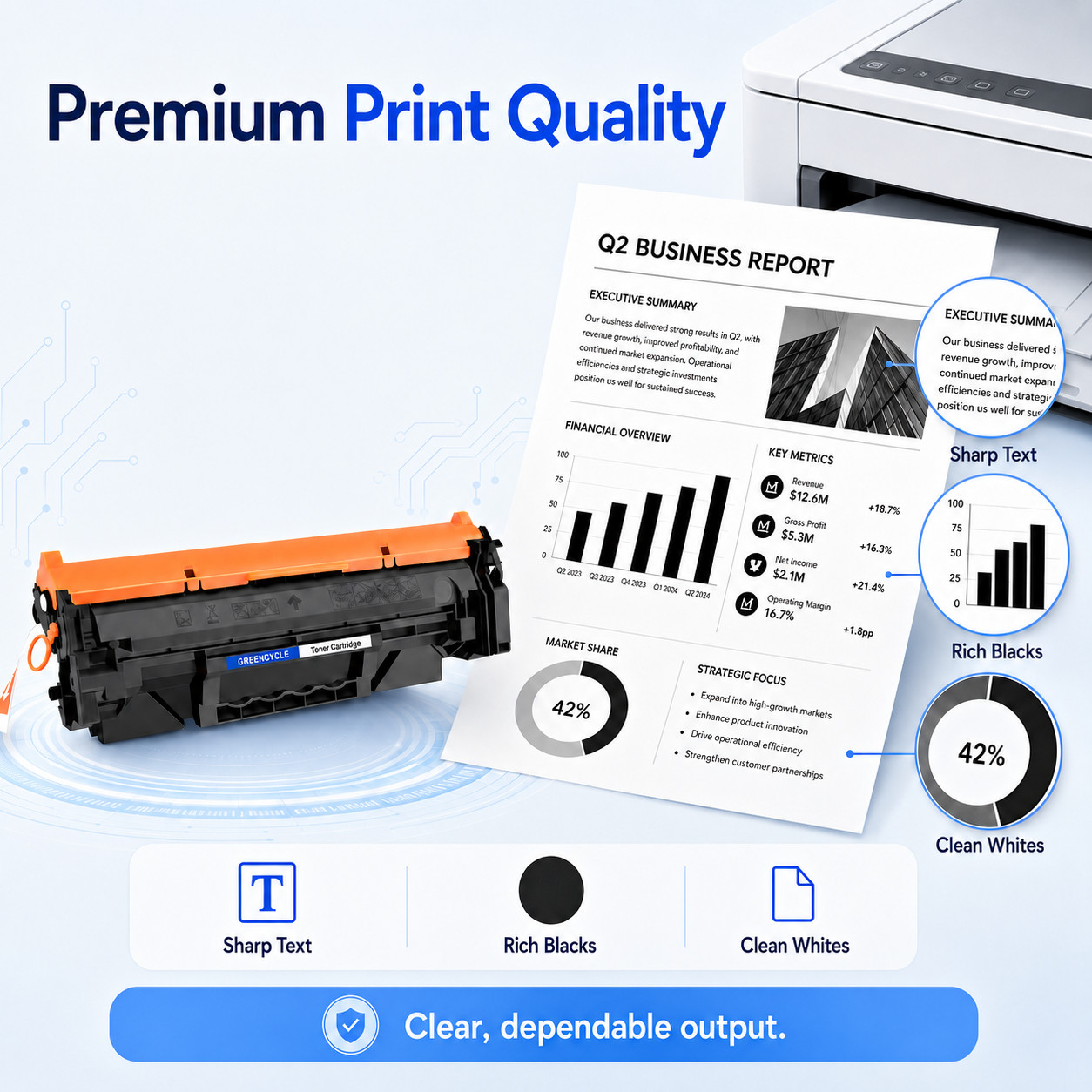 10PK CF287A Toner for HP 87A HP LaserJet M501n M506dn M506n M506 M501dn MFP M572