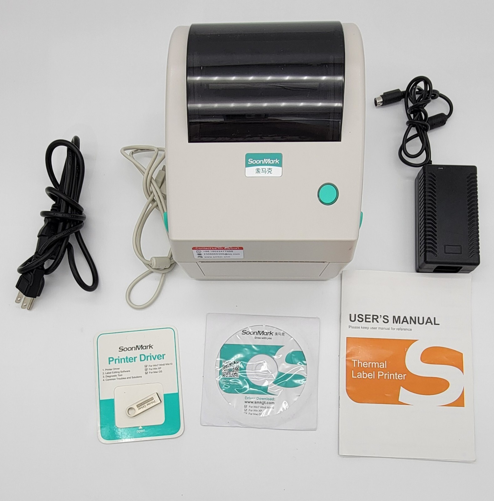 Soonmark SMK-M6 4×4″ 203dpi Direct Thermal Barcode Label Print USB -Mac/windows