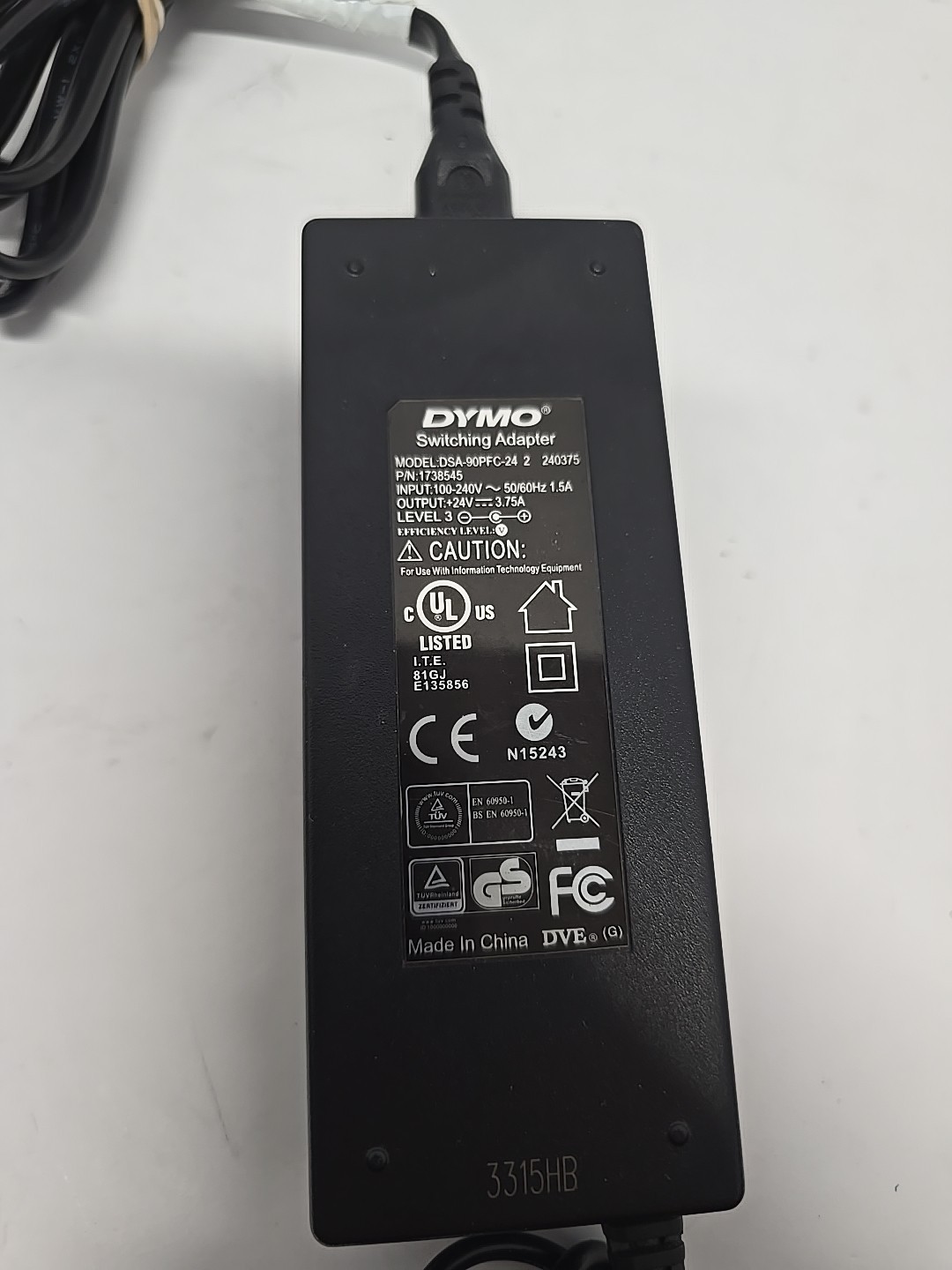 DYMO DSA-90PFC-24 Switching Adapter Power Supply for LabelWriter – Tested Works