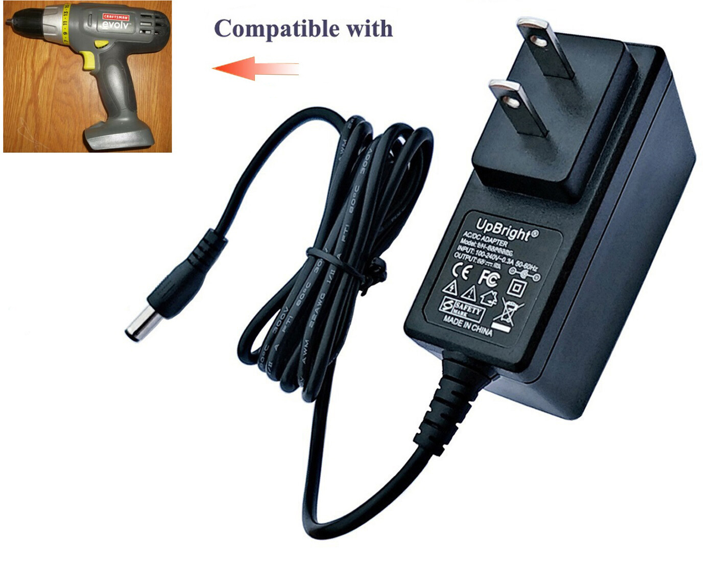 AC Adapter For Craftsman Ni-Cd 320.30864 32030864 by Sears Cordless Drill Driver