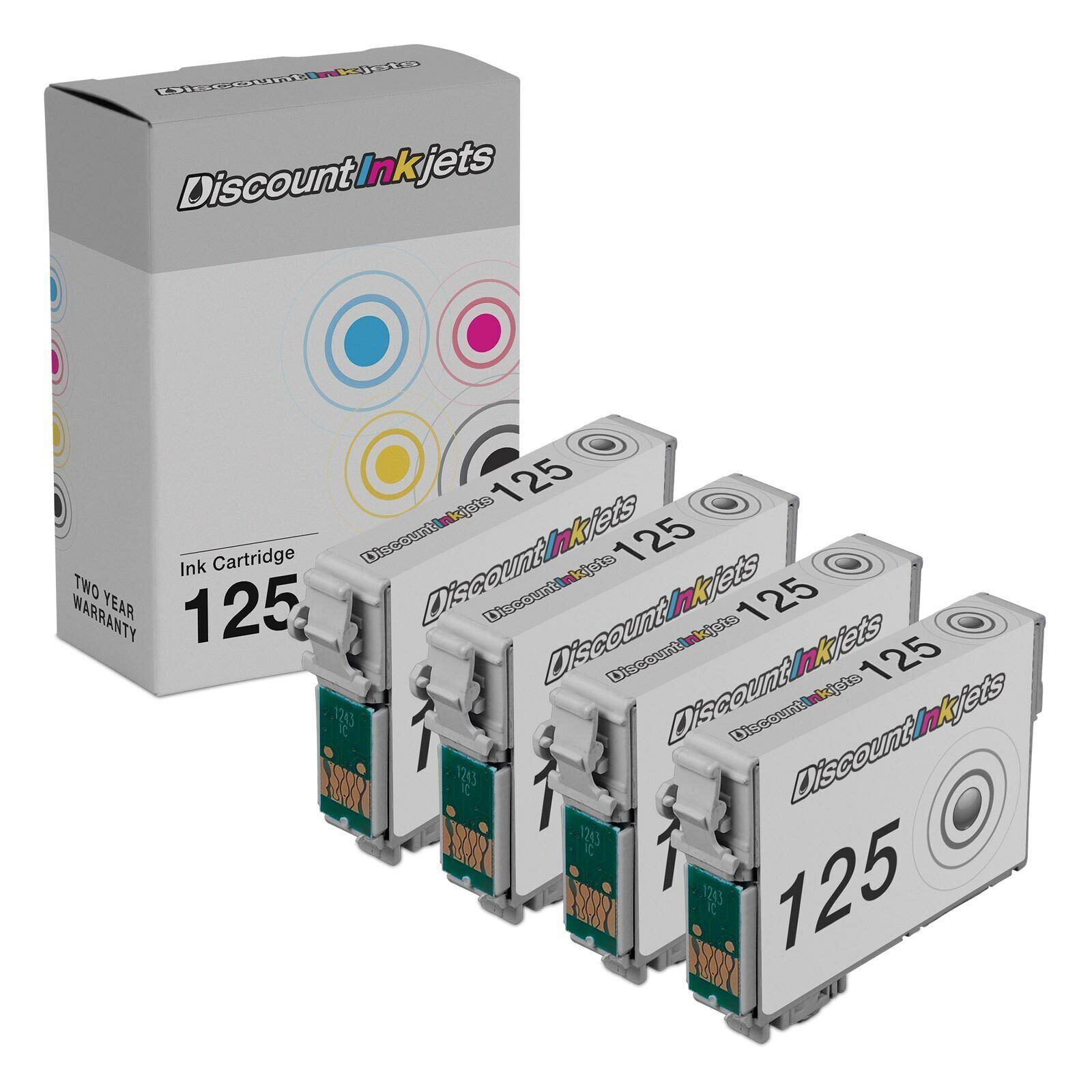 4PK 125 T125 Ink Cartridges For Epson NX125 NX127 NX130 NX230 NX420 NX530 NX625
