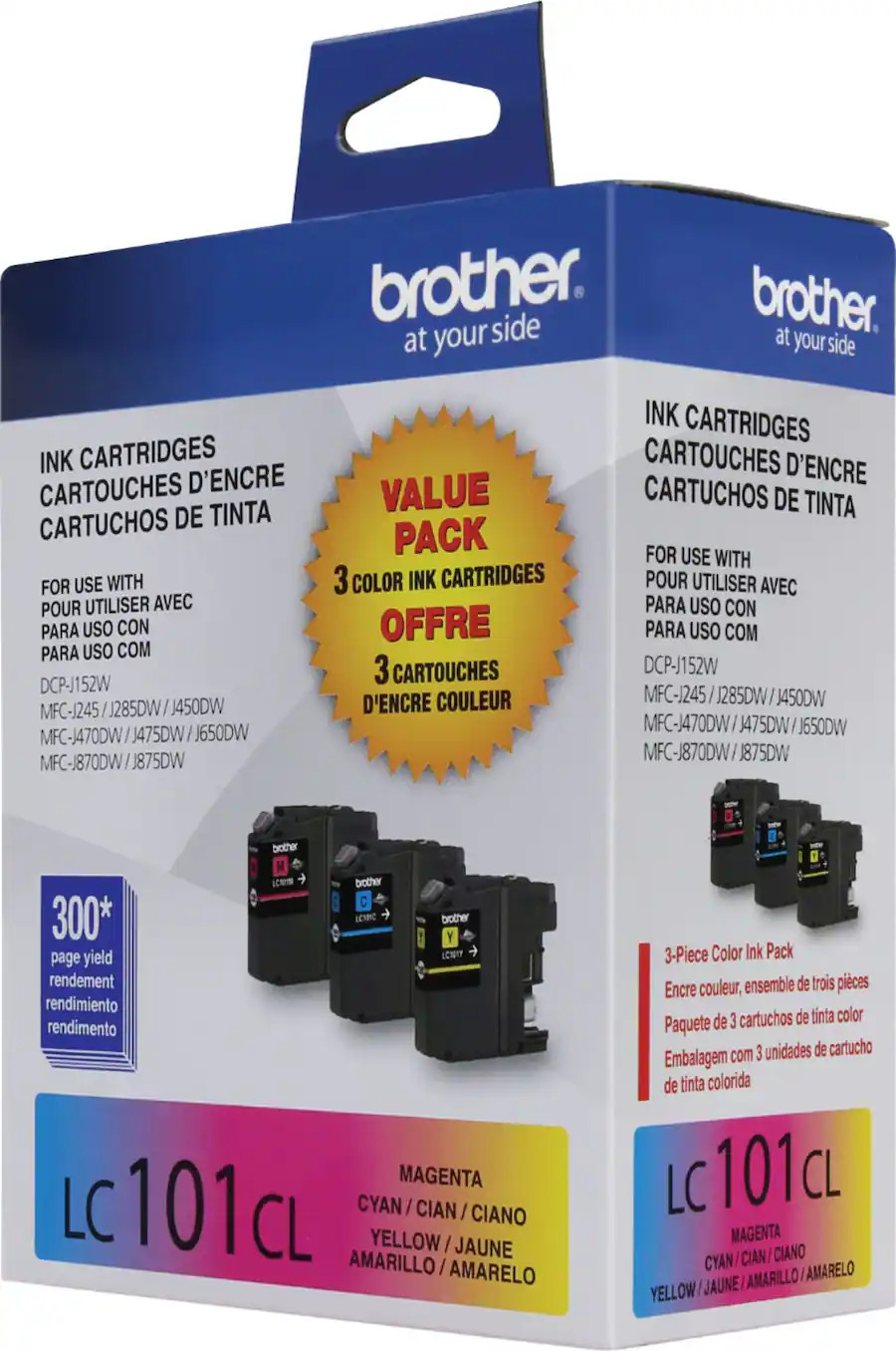 Brother LC1013PKW Ink Cartridge 3‑Pack (C/M/Y) – Genuine OEM Innobella