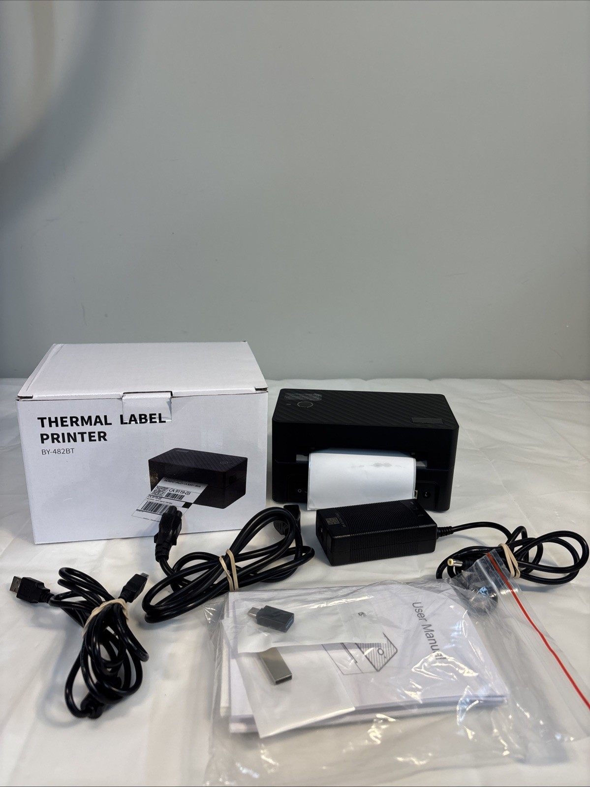 PEDOOLO Label Printer Thermal BY-482BT USB Bluetooth 24V- 4 x 6 size label WORKS