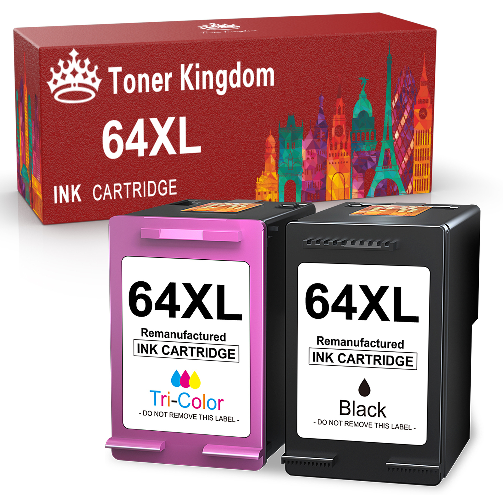 64XL Ink Cartridges for HP envy photo 7855 7155 7858 6255 7800 7164 6255 Combos