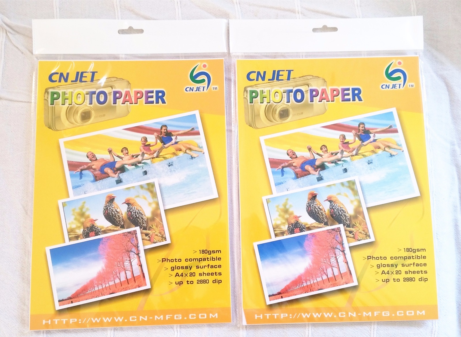 40 pcs A4 CN-JET (8.3 in x 11. in) Glossy inkjet photo paper for HP Canon Epson