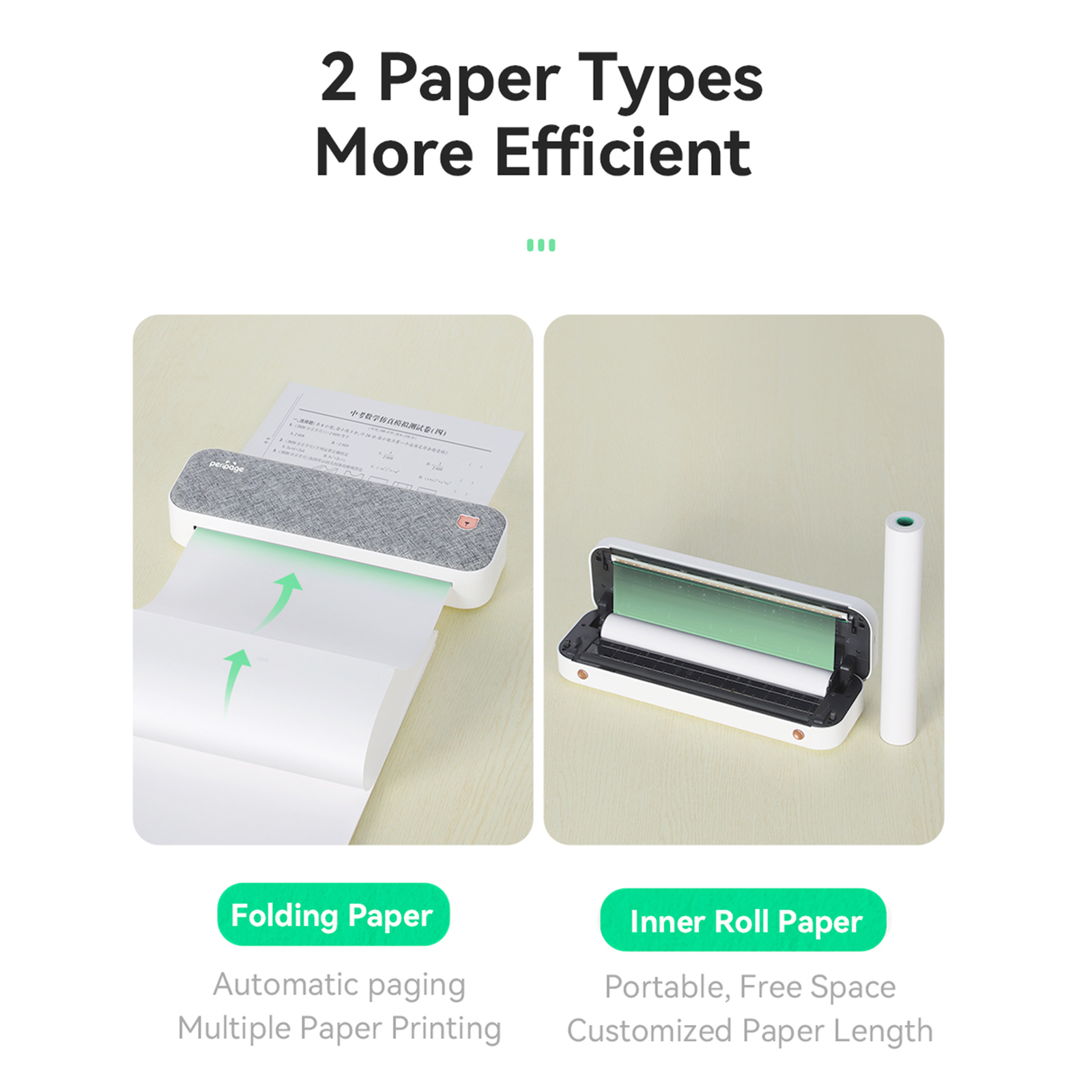 A4 Paper Printer Direct Thermal Transfer Wirless USB Printer O2B5
