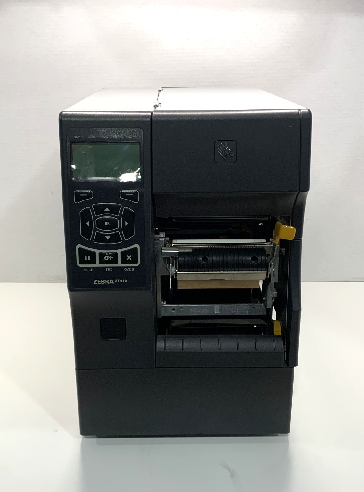 Zebra ZT410 Direct Thermal Barcode Printer W/USB, Lan, and Bluetooth, Tested