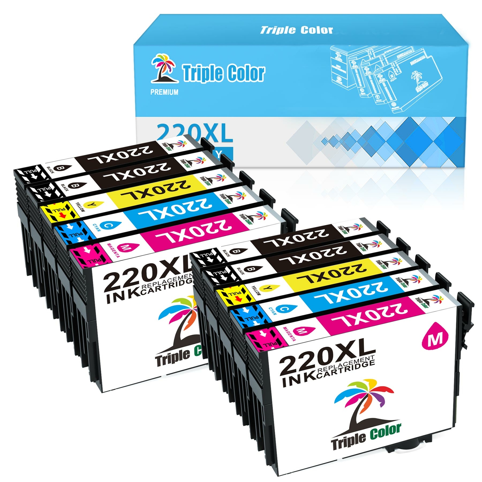 Remanufactured 220XL Ink Cartridges for Epson WorkForce WF2630 XP-424 XP-420