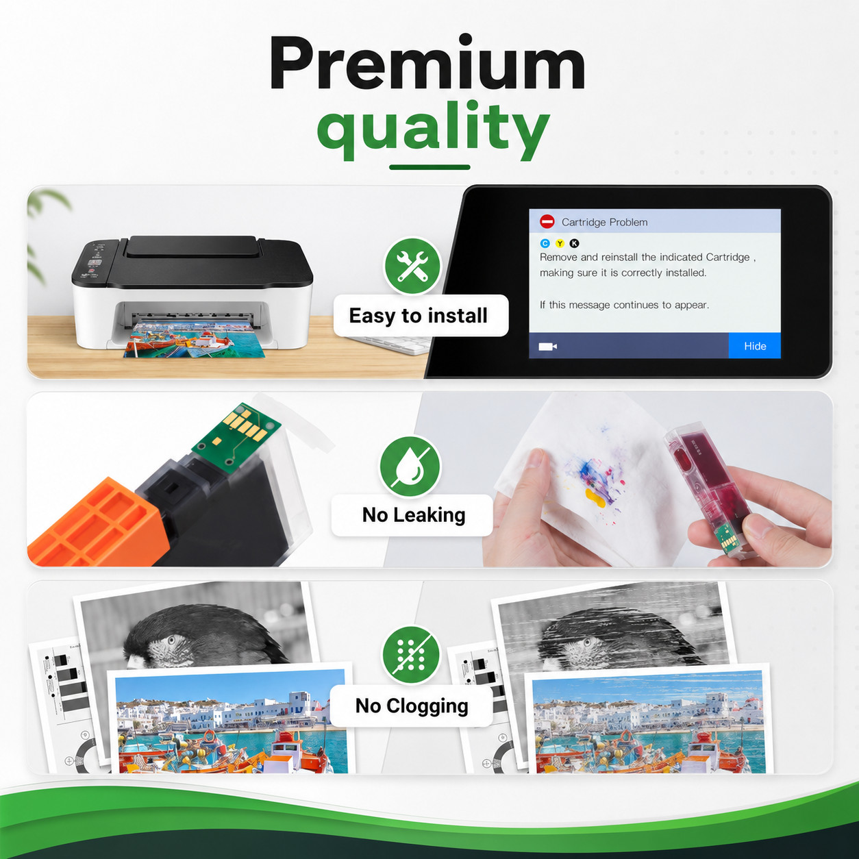 1 Pack Set 902XL Color Ink Cartridges CMY for HP OfficeJet 6978 6968 6975 6970