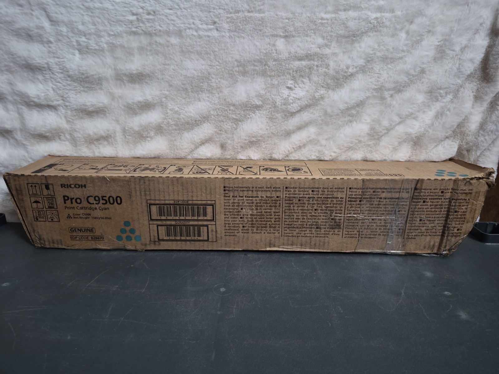 Genuine Ricoh Pro C9500 Print Cartridge Cyan 828670