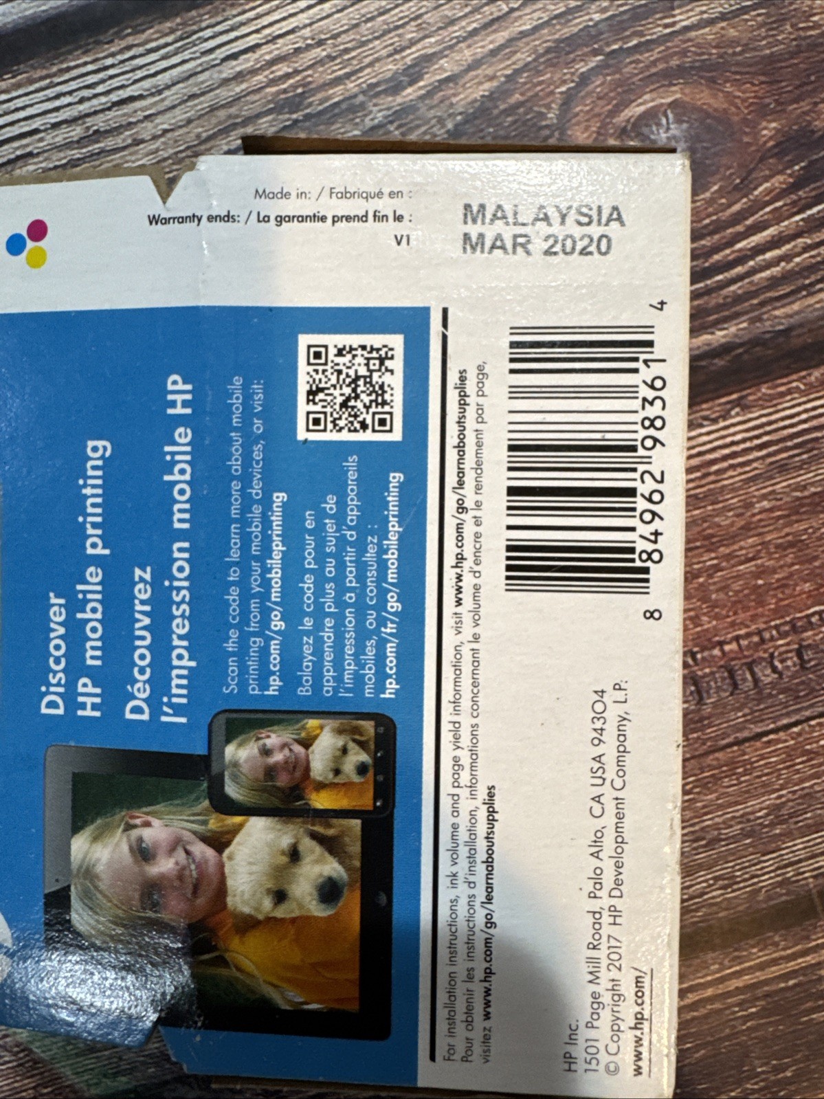 HP 61 Original Ink Cartridge – Tri-Color Exp March 2020