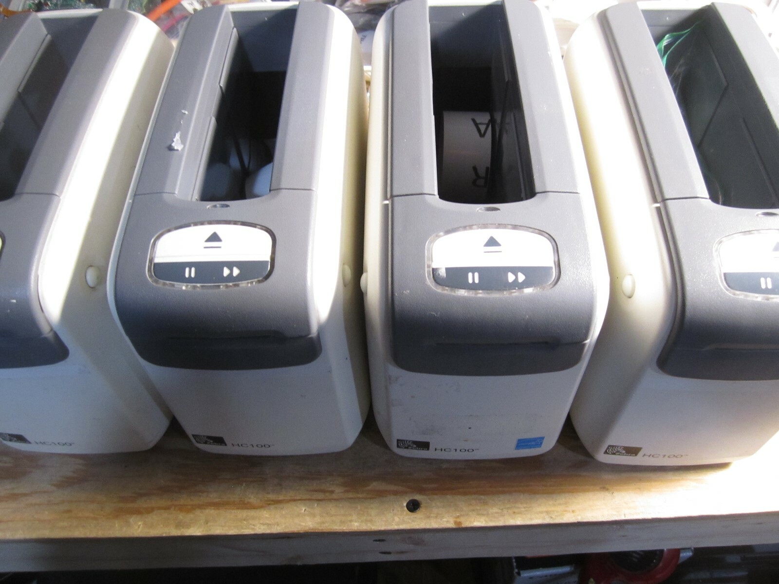 Lot 4 Zebra HC100 Label Thermal Printer USB and Ethernet HC100-3001-0100
