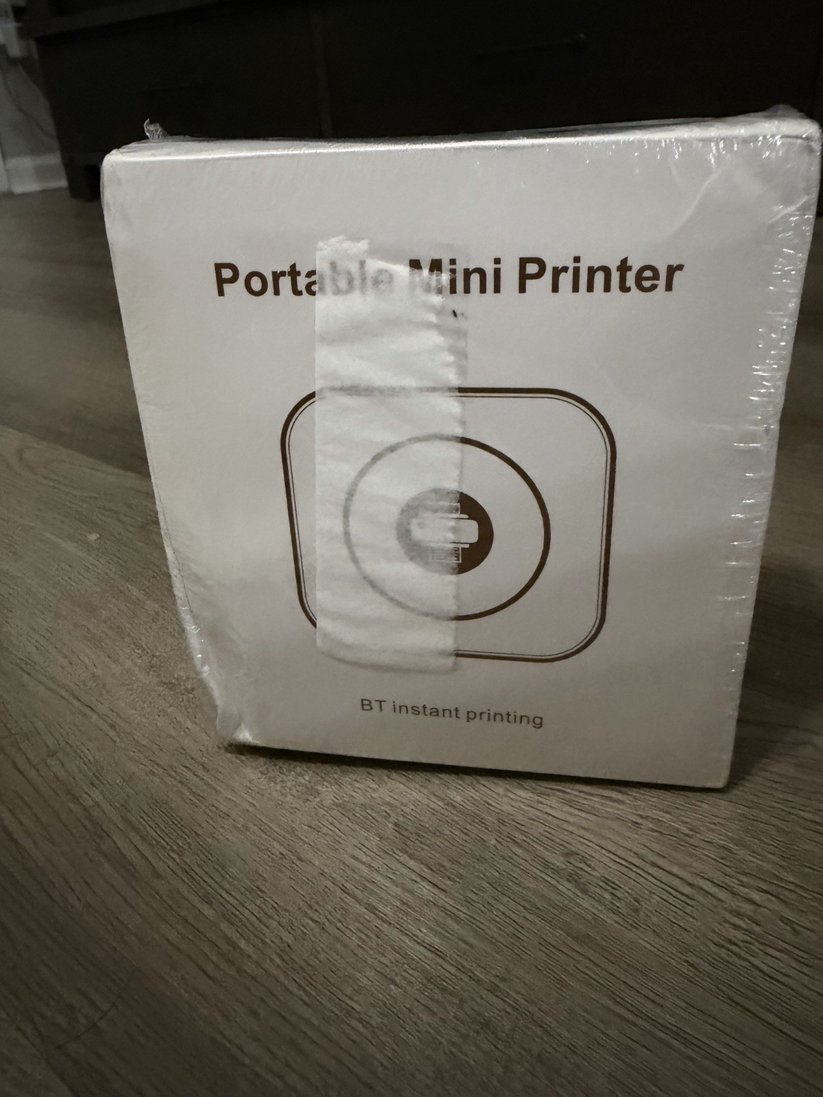 Portable C15 Thermal Mobile Printer, Bluetooth BT, Black & White, 203×203 DPI