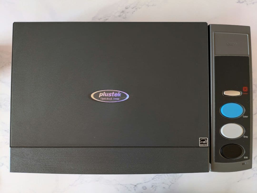 Plustek OpticBook 3800L A4 Book Scanner Scan Button Fault USB AC Adapter Used
