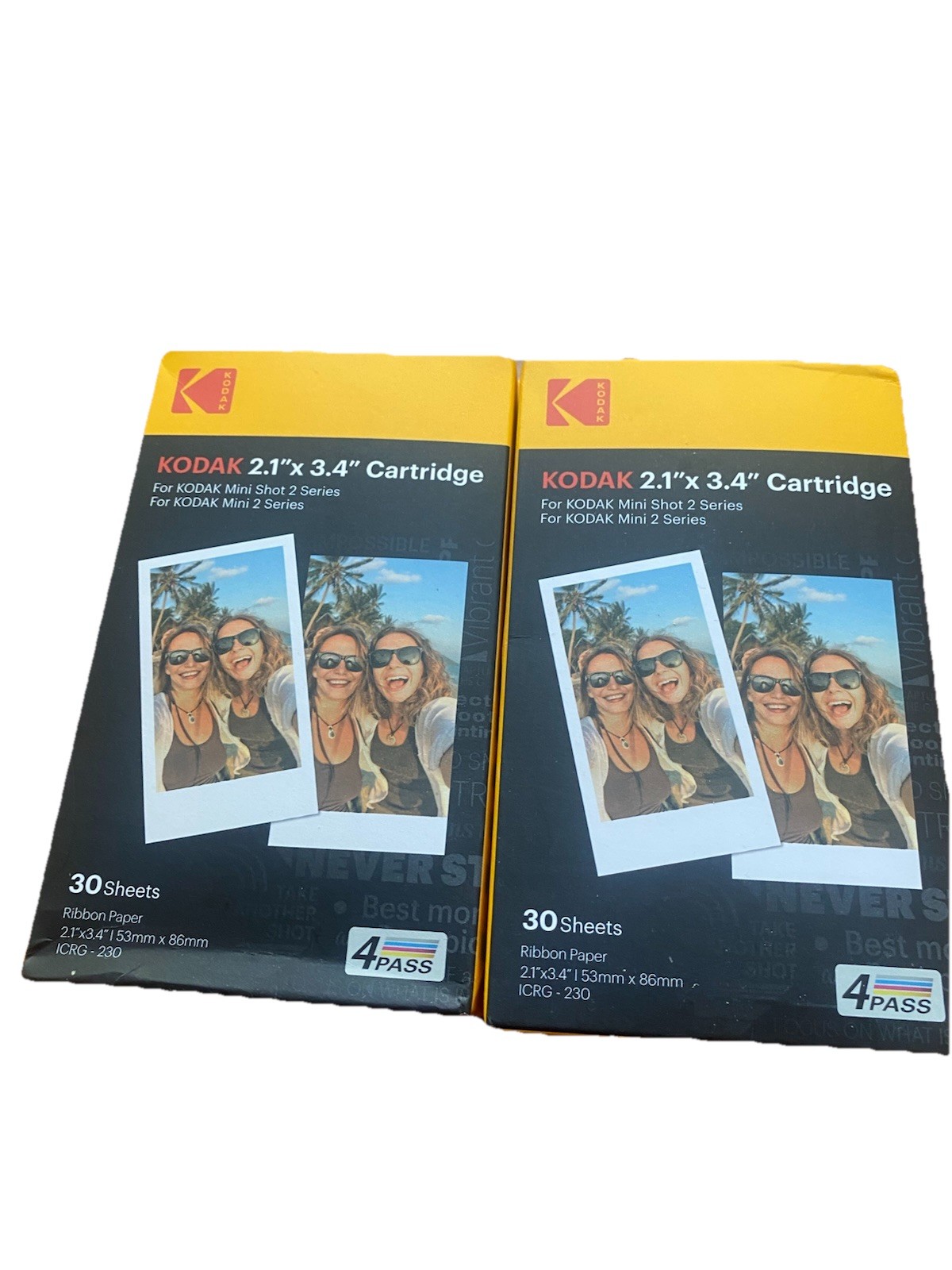 2 pack Kodak Instant Print 2.1″x 3.4″ Cartridge 60 Sheets Total Brand New
