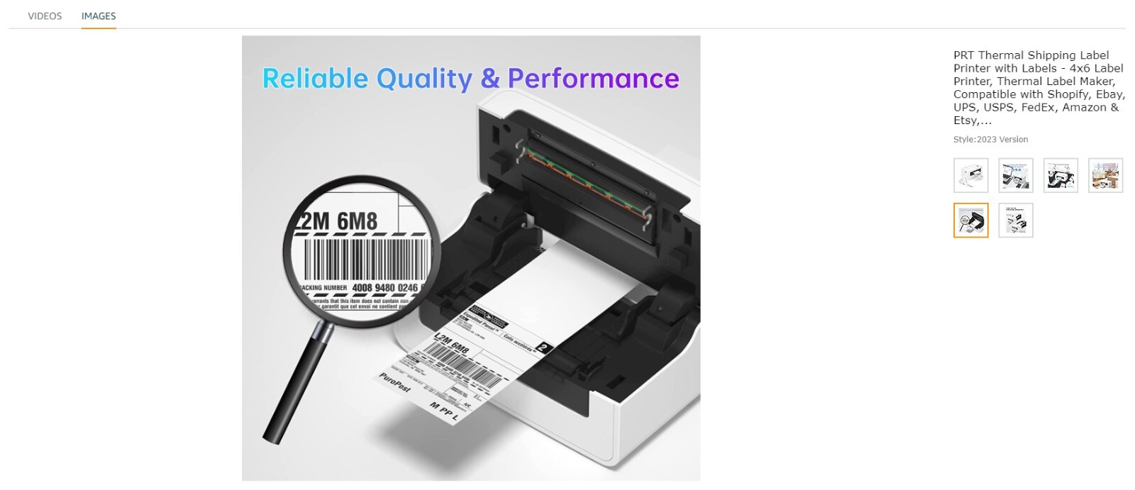 HPRT Direct Thermal Label Printer, 150mm/s High-Speed 4×6 Thermal Printer