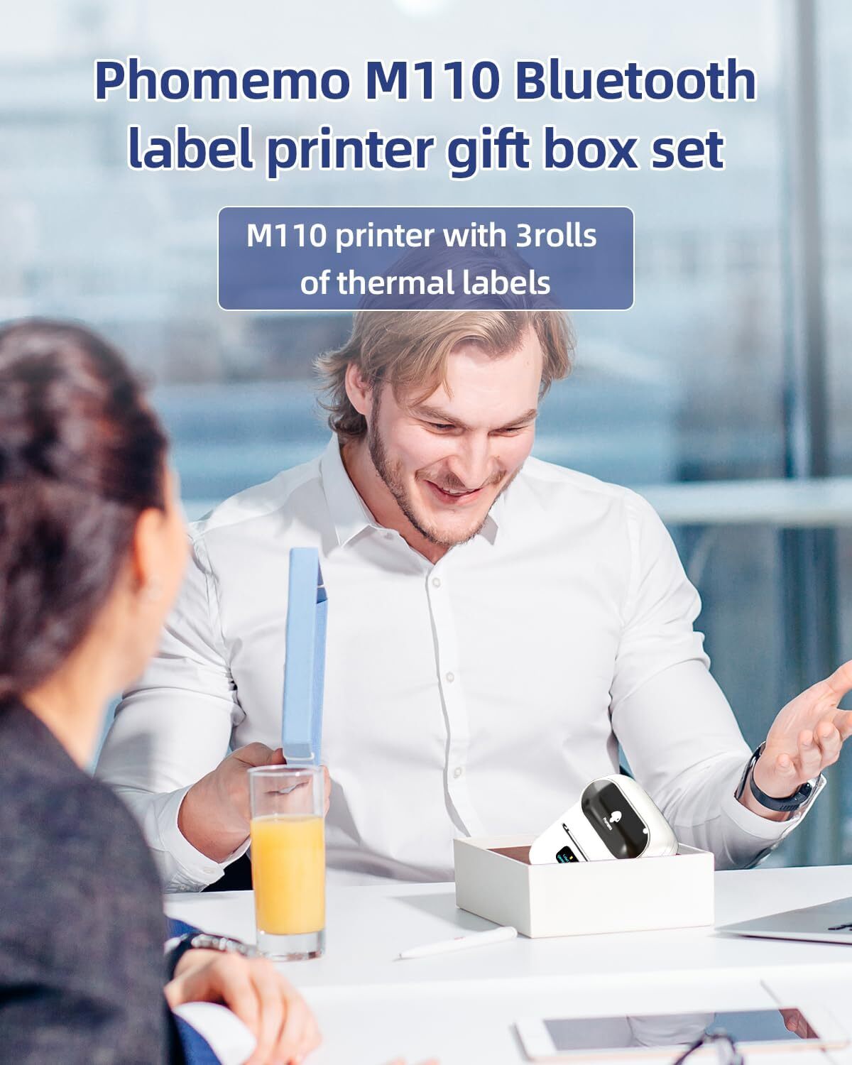 Phomemo M110 Label Barcode Printer Bluetooth Label Maker Thermal Printer LOT
