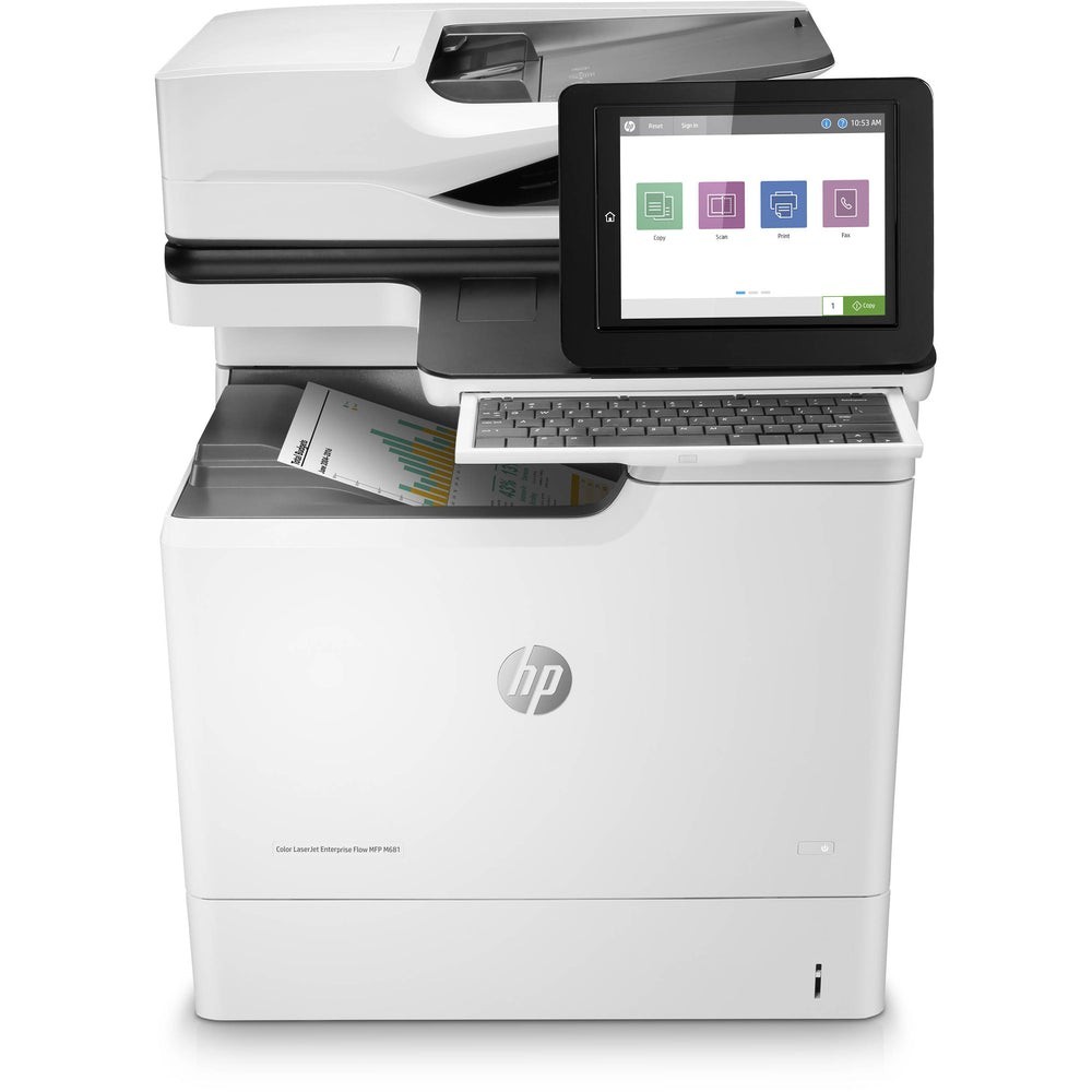 HP LaserJet Enterprise MFP M681f Color All-In-One Printer J8A12A 50 ppm