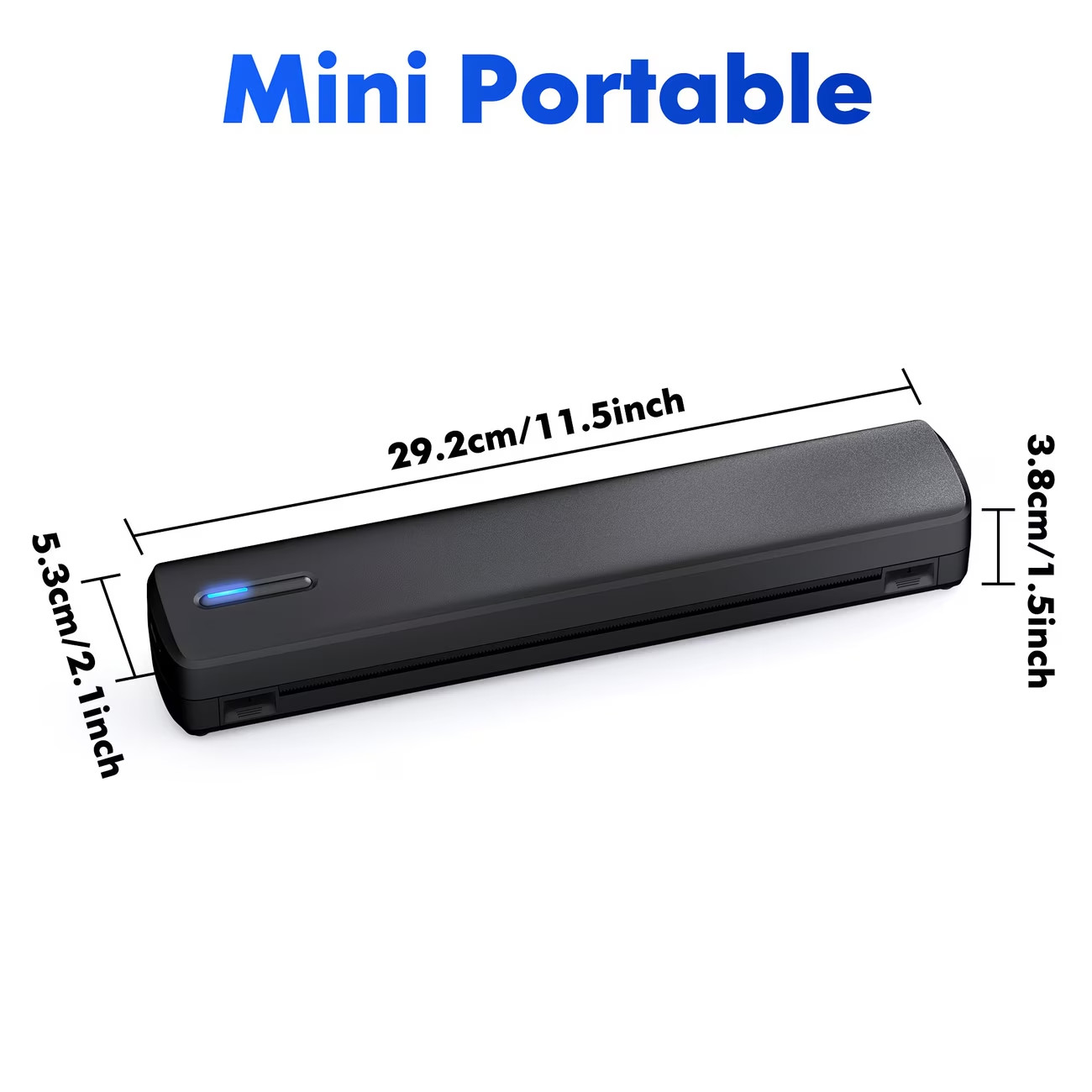 Portable Printer Wireless For Travel, Thermal Printer Inkless, Small Compact Pri