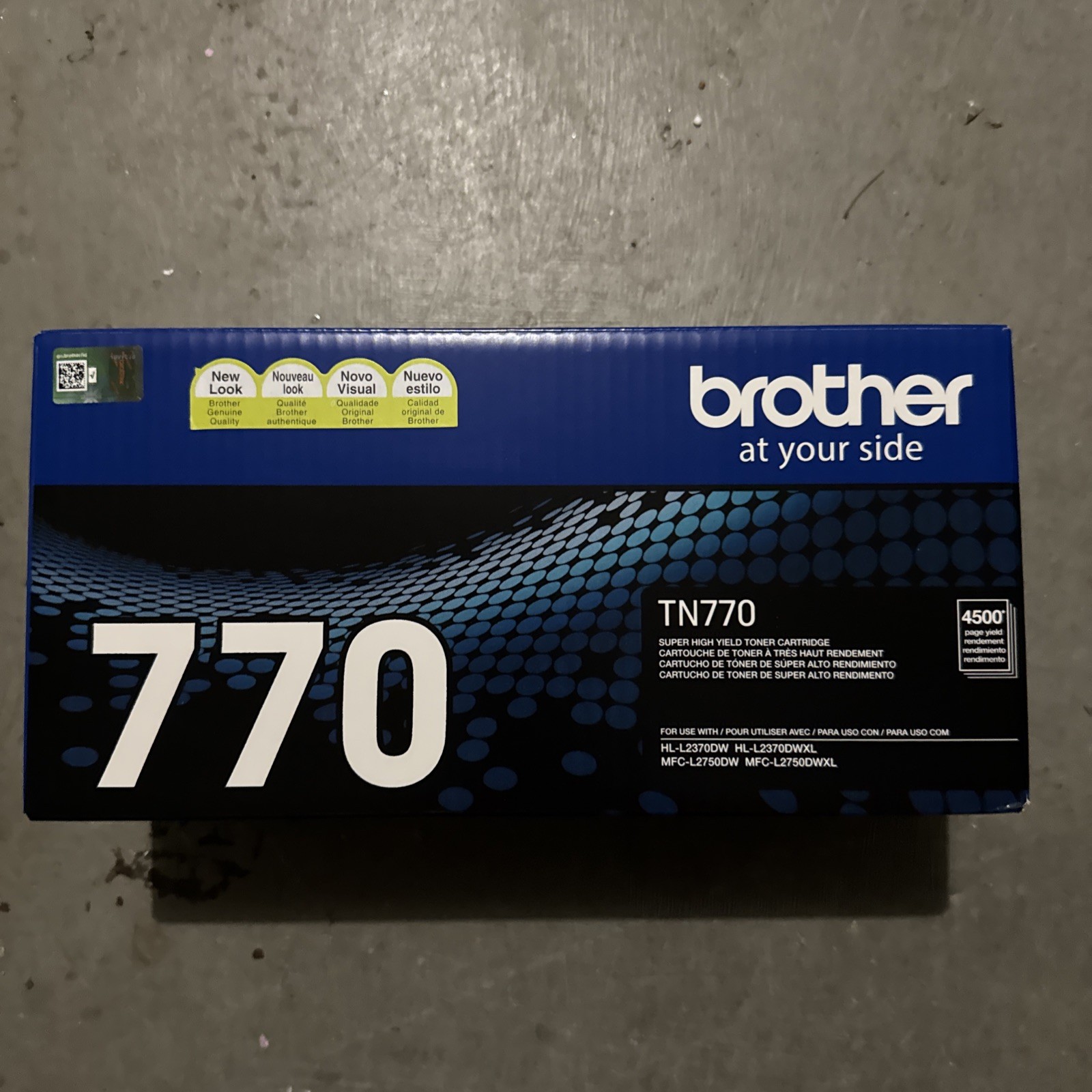 Brother TN770 Black Super High Yield Toner Cartridge-New Sealed